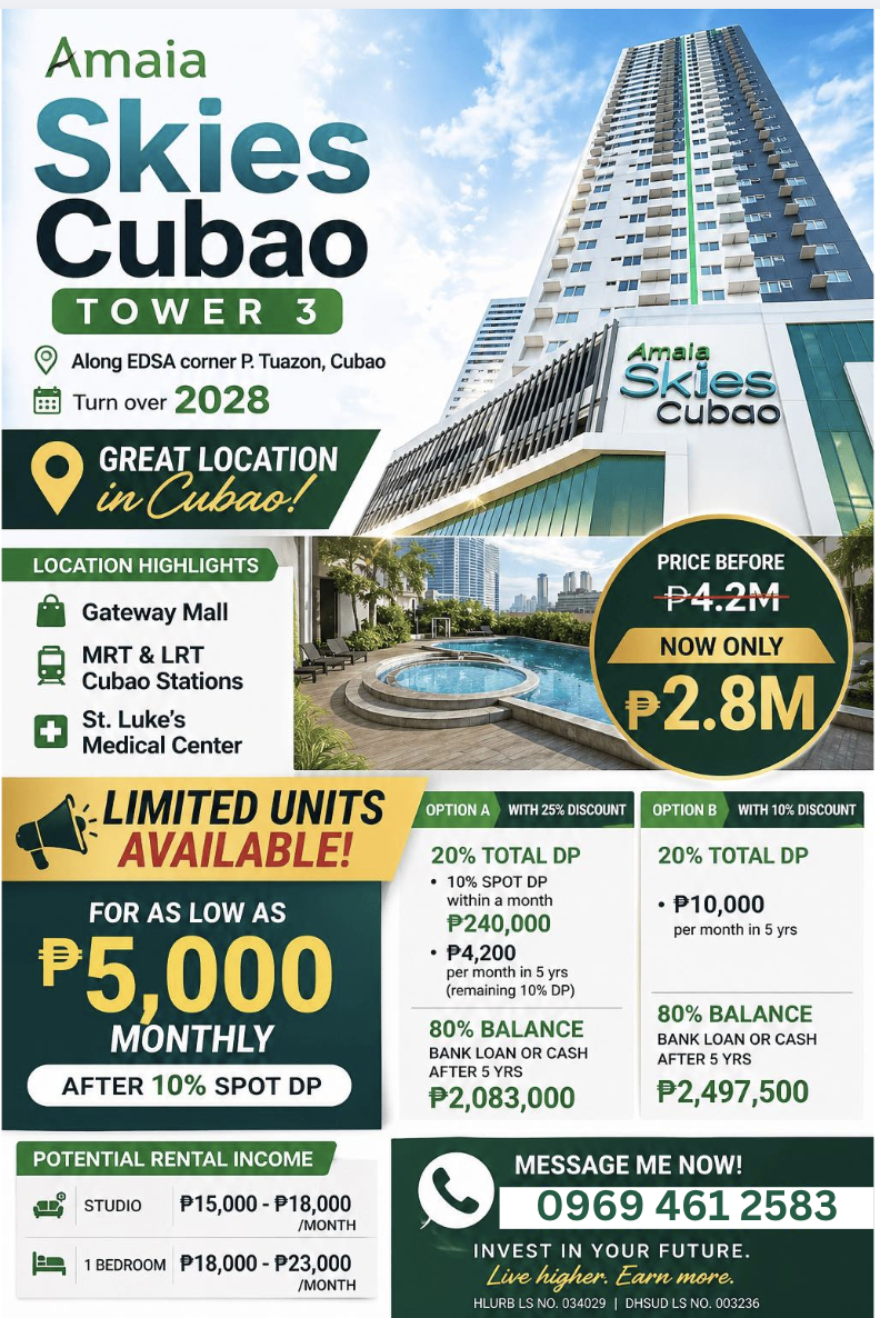 1BR 18.98sqm Condo for Sale in Quezon City Condo For Sale in Quezon ...