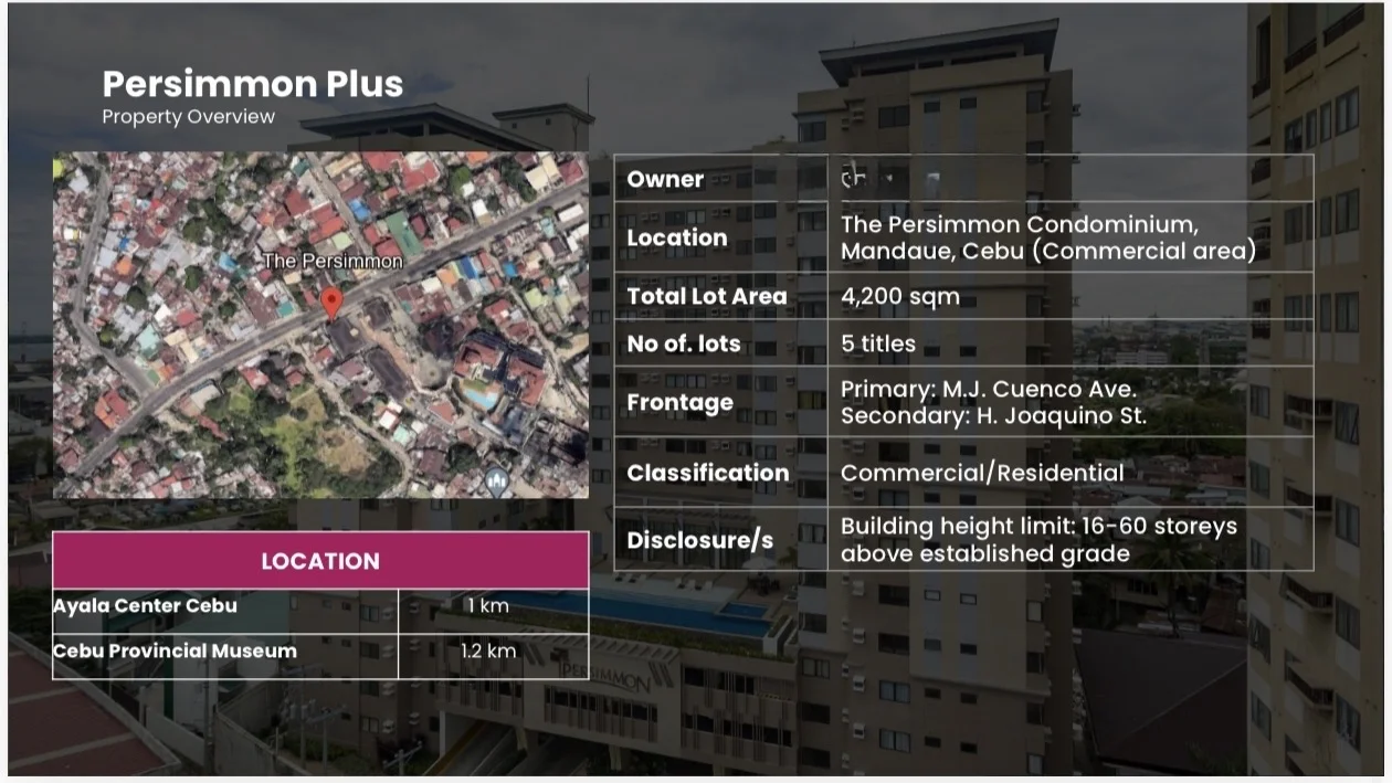 The Persimmon Condominium ,mandaue , Cebu ( Whole Bldg) | Commercial Space for Sale in Cebu City