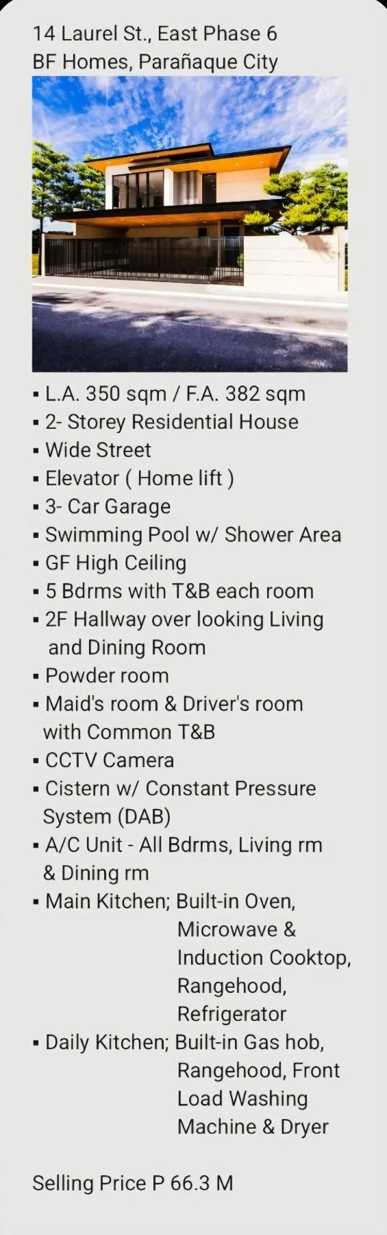 Bf Homes (east Phase 6) | 5BR 382sqm House & Lot for Sale in Parañaque City