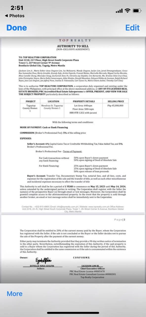 Tagaytay Country Homes 1 | 8BR 500sqm House & Lot for Sale in Cavite