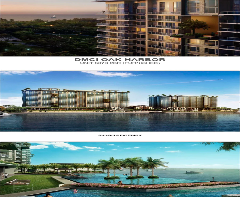 Oak Harbor , Marina Aseana , Dmci | 2BR 80sqm Condo for Sale in Parañaque City