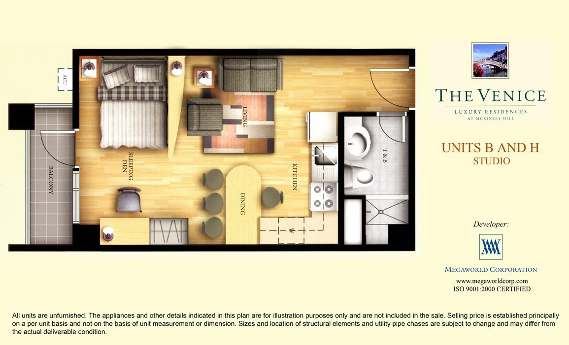 Venice Luxury Residences | Studio 41sqm Condo for Sale in Taguig City - Bgc