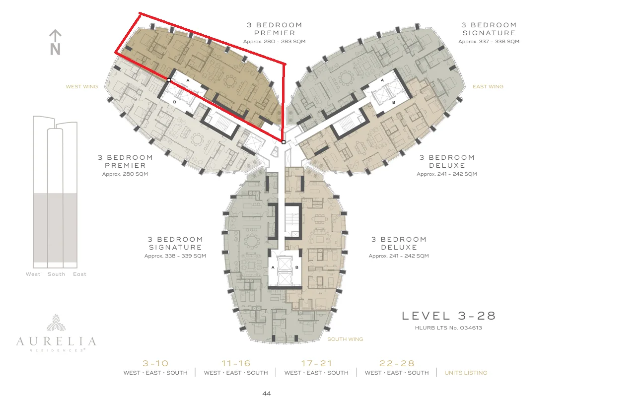 Aurelia Residences | 3BR 283sqm Condo for Sale in Taguig City - Bgc