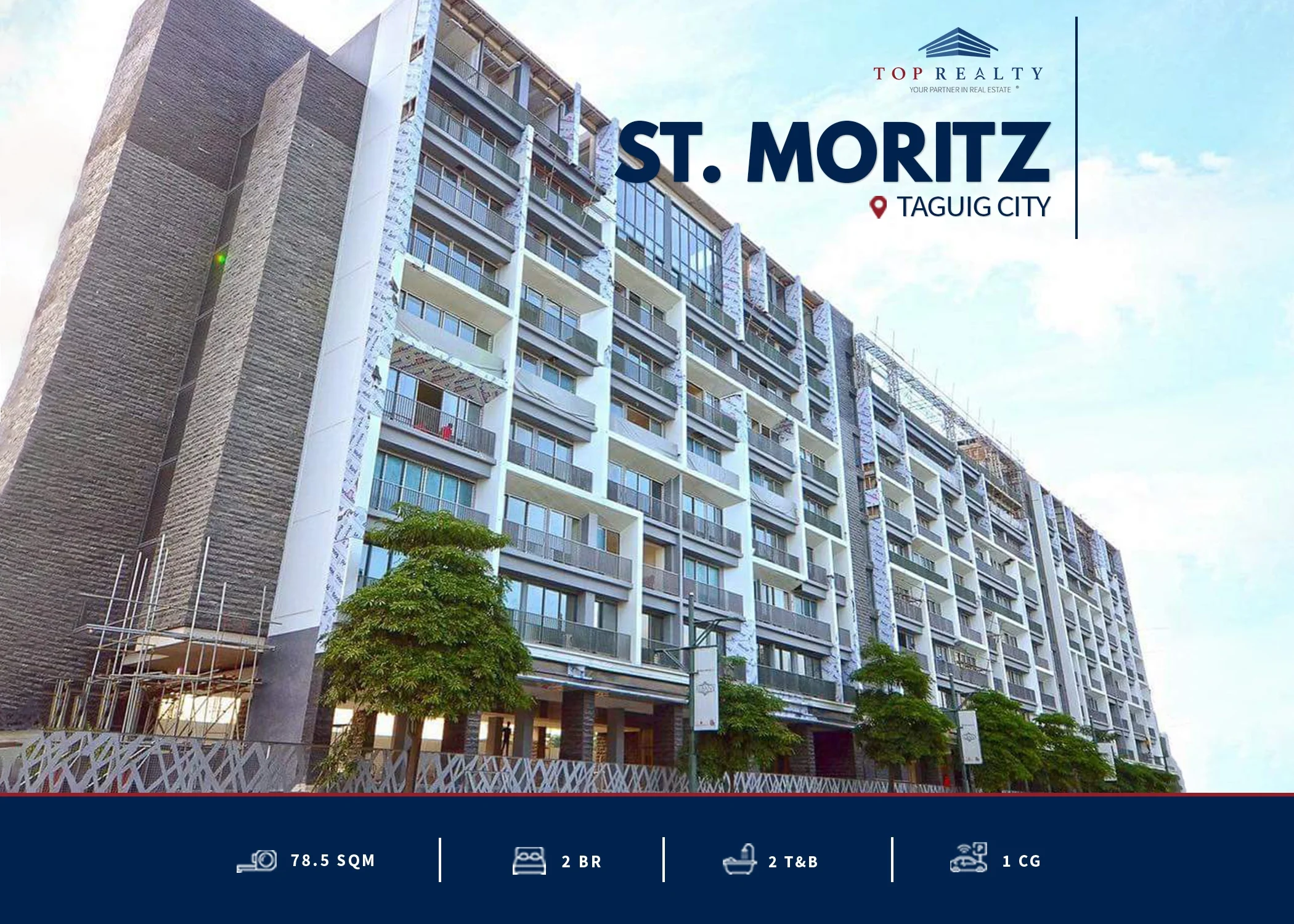 St. Moritz | 2BR 79sqm Condo for Sale in Taguig City - Mckinley