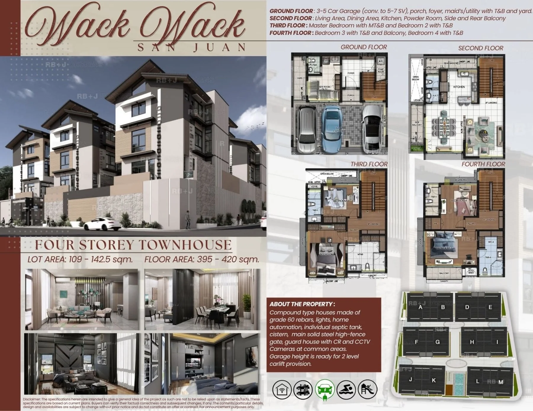 Wack Wack Townhouse | 4BR 405sqm Townhouse for Sale in San Juan City