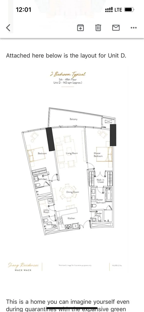 Shang Wack Wack | 2BR 142sqm Condo for Sale in Mandaluyong City