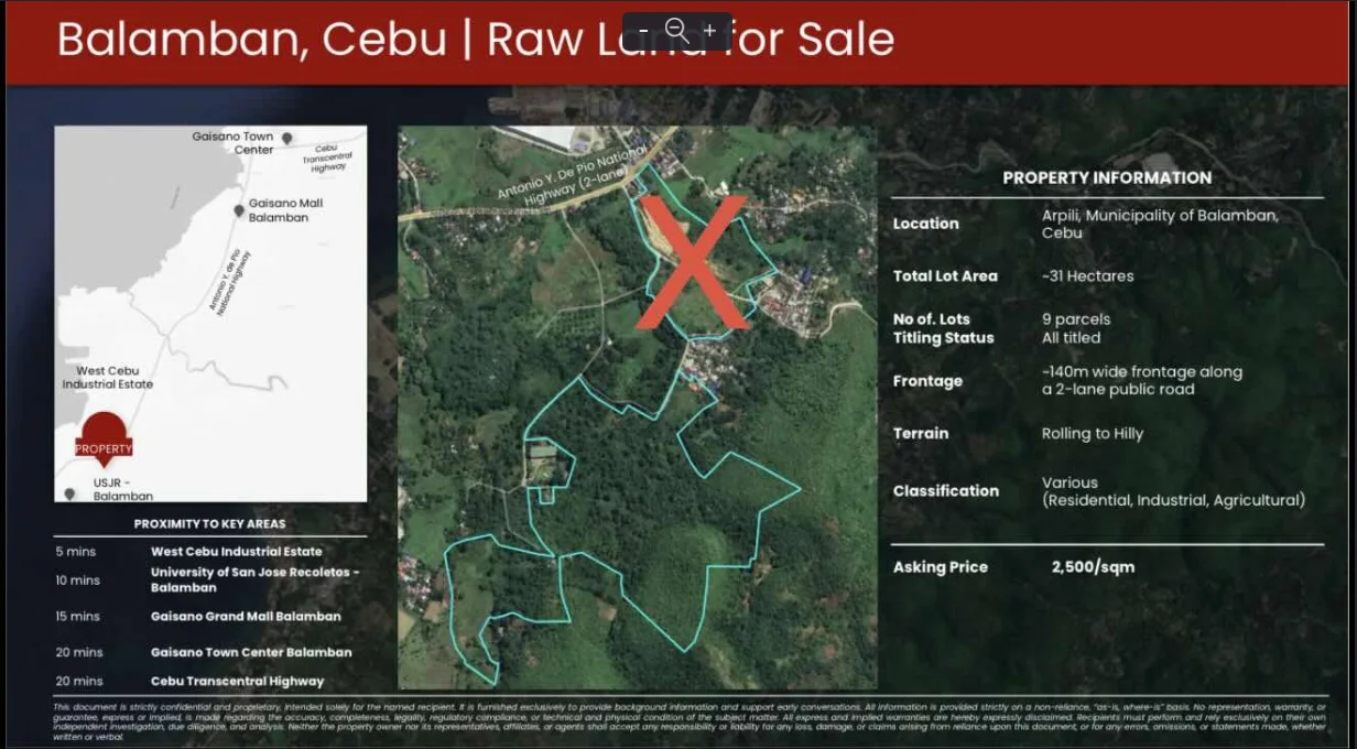 Arpili, Municipality Of Balamban,  Cebu | 250000sqm Lot for Sale in Cebu City