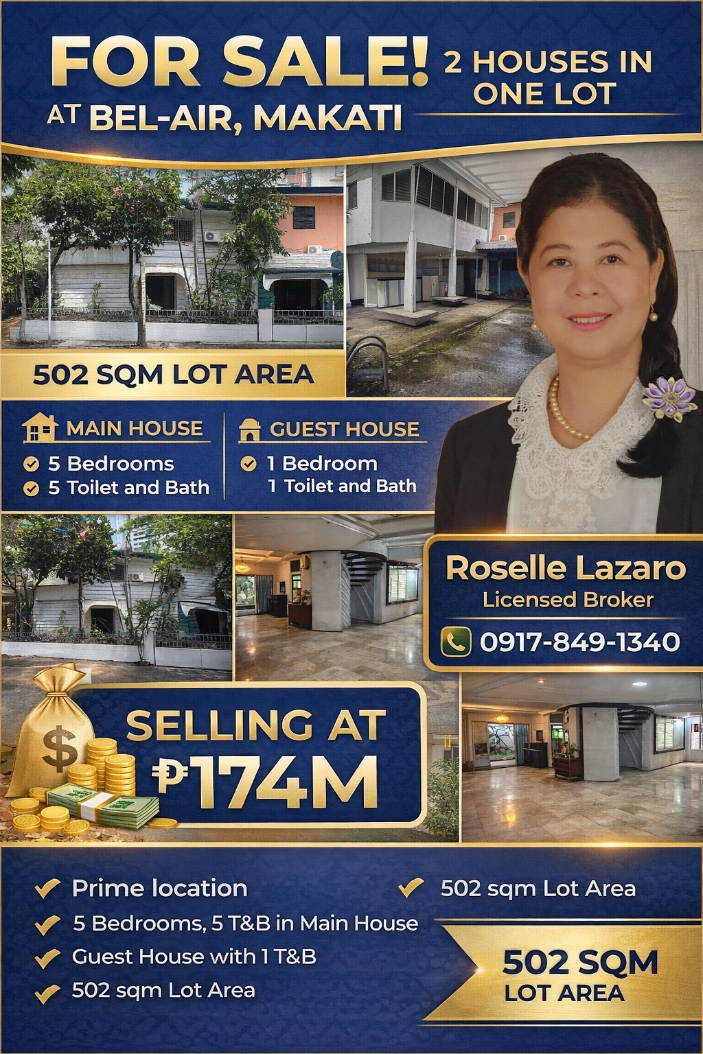 2 Houses in One Lot at Bel Air Makati