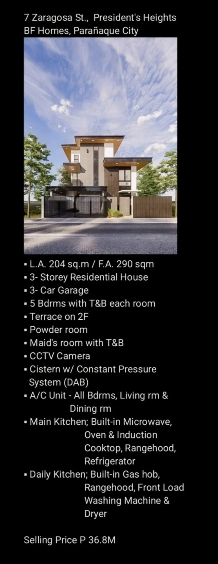 5 Bedroom House & Lot for Sale in Presidents Heights, Bf Homes