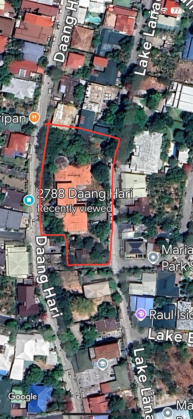 Lot for Sale in Marian Lakeview Park Subdivision