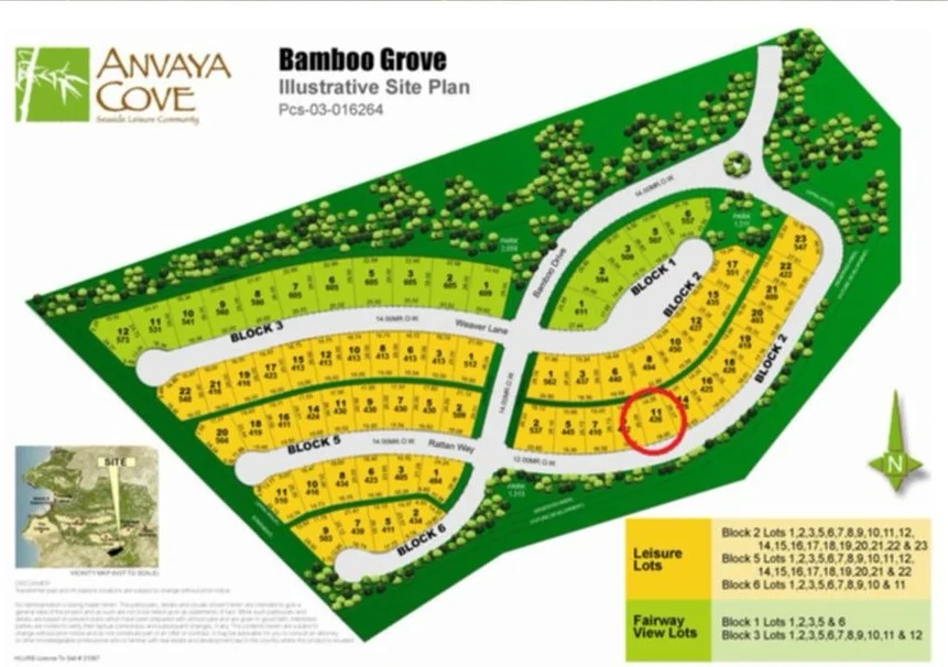 Lot for Sale in Anvaya Cove