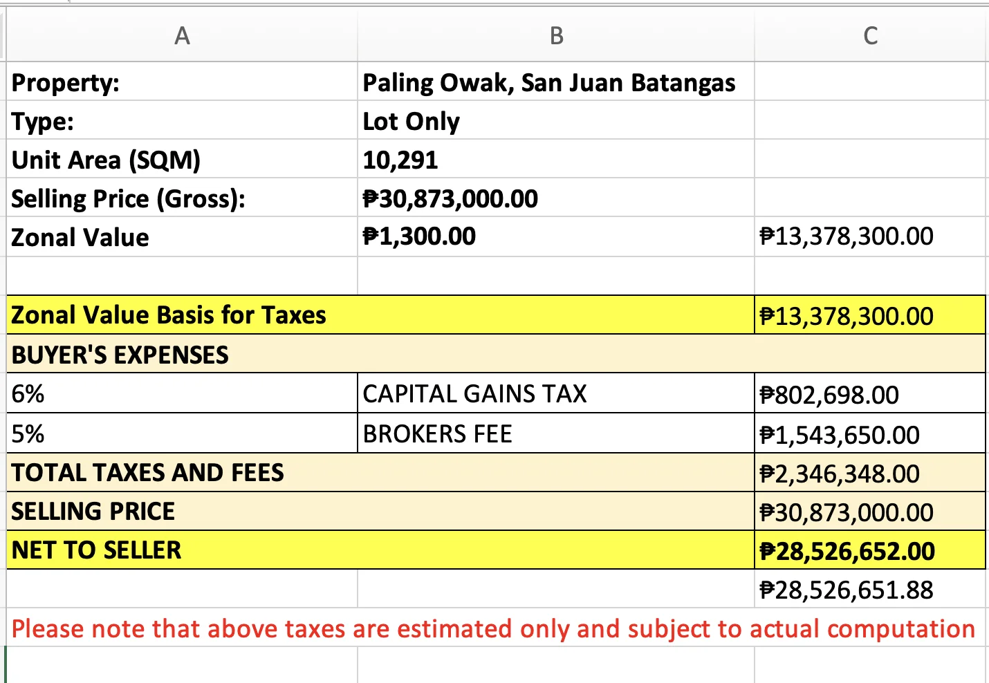 Lot for Sale in San Juan Batangas