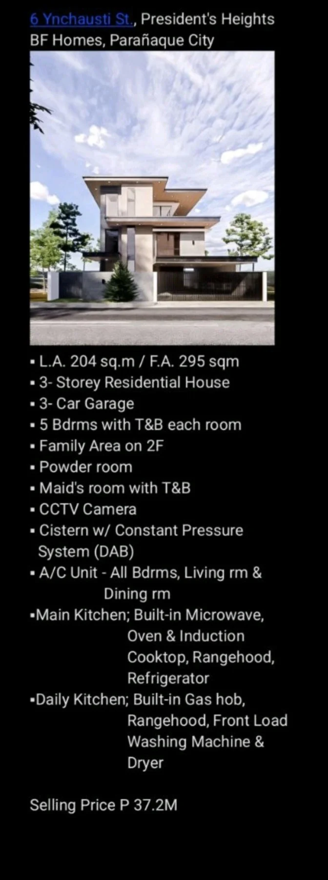 5 Bedroom House & Lot for Sale in Presidents Heights, Bf Homes