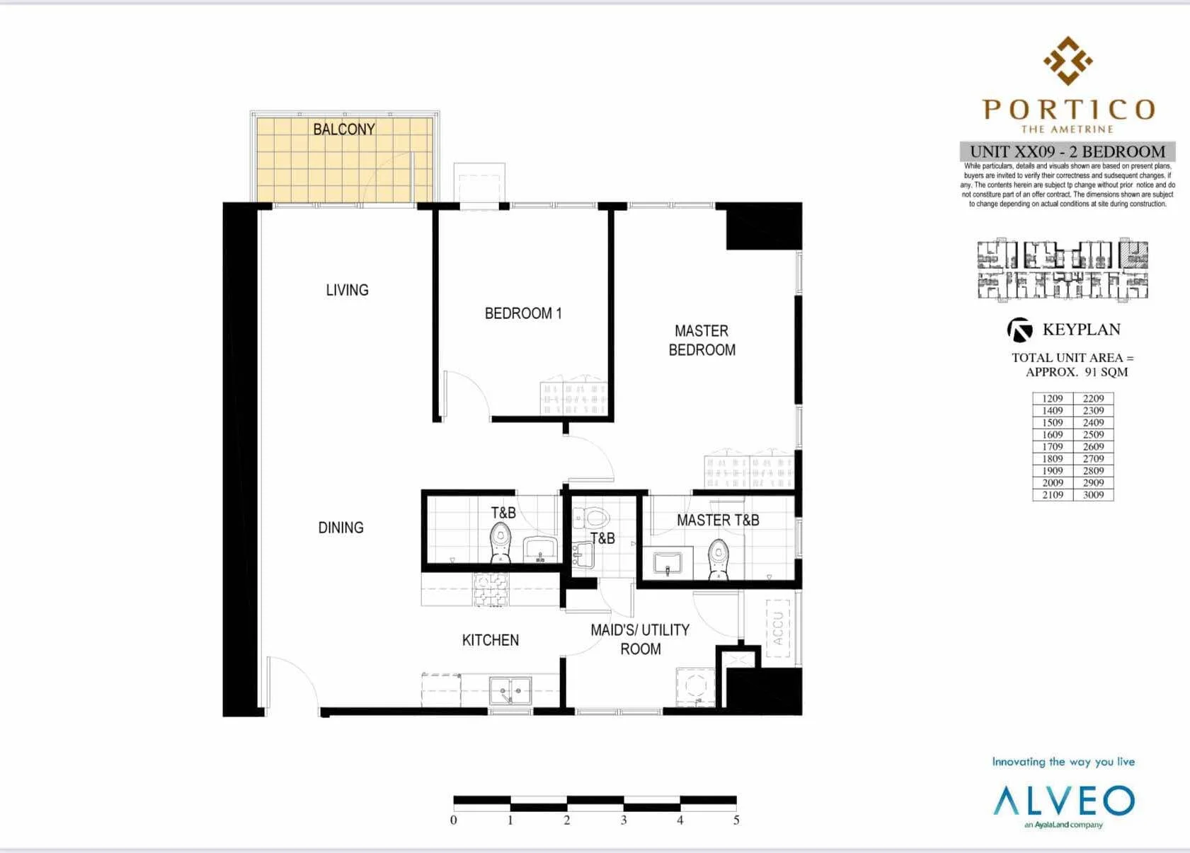 The Ametrine - 2-Bedroom Condo For Sale in Pasig City
