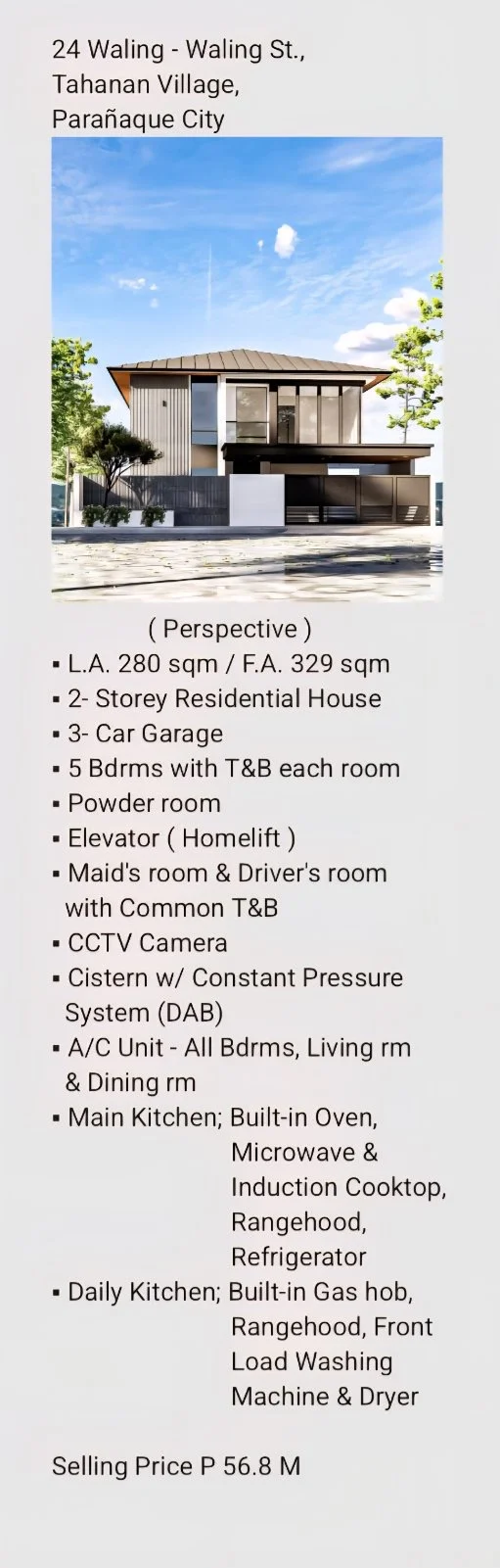 5 Bedroom House & Lot for Sale in Tahanan Village