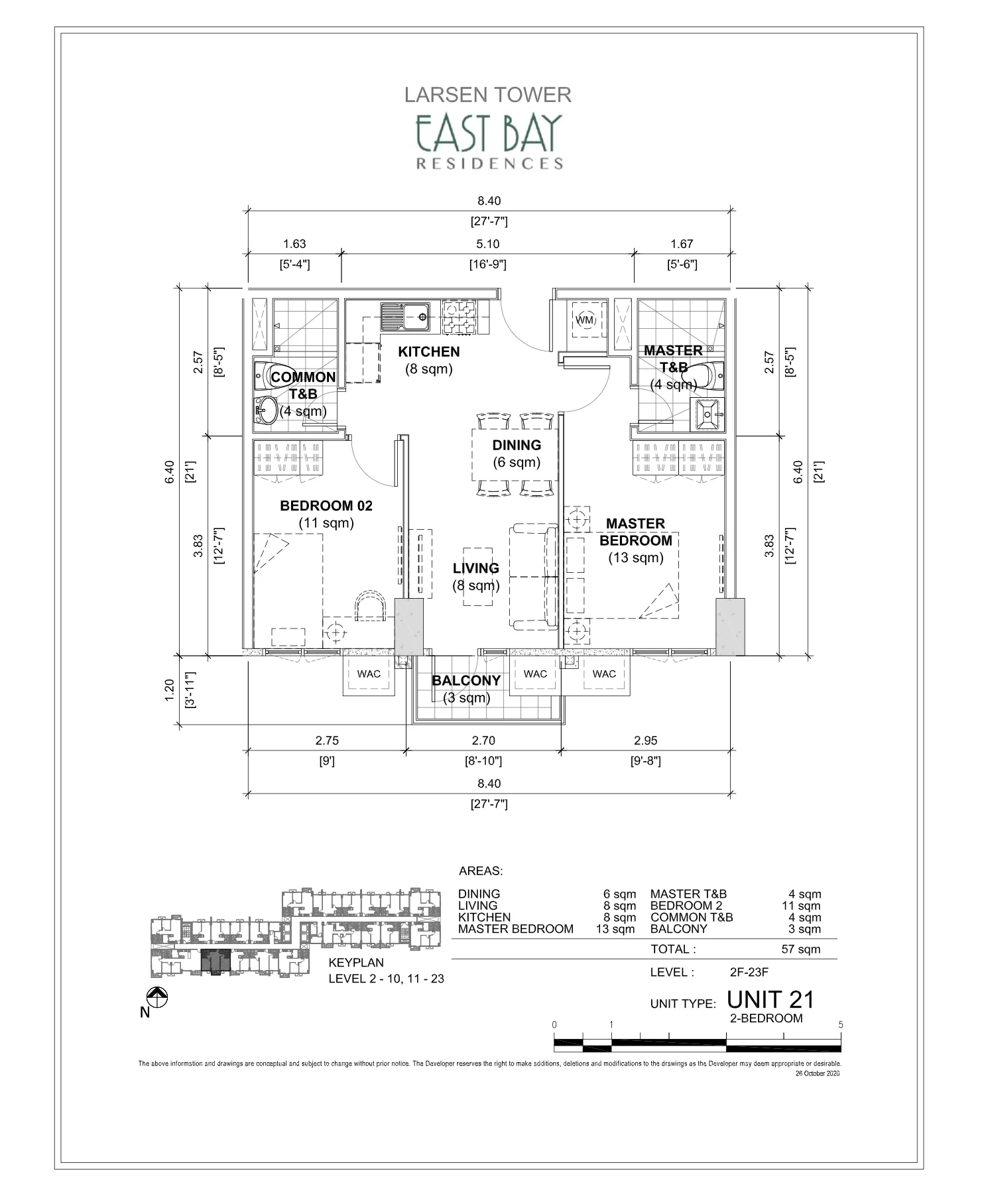 2 Bedroom Condominium for Sale in East Bay Residences