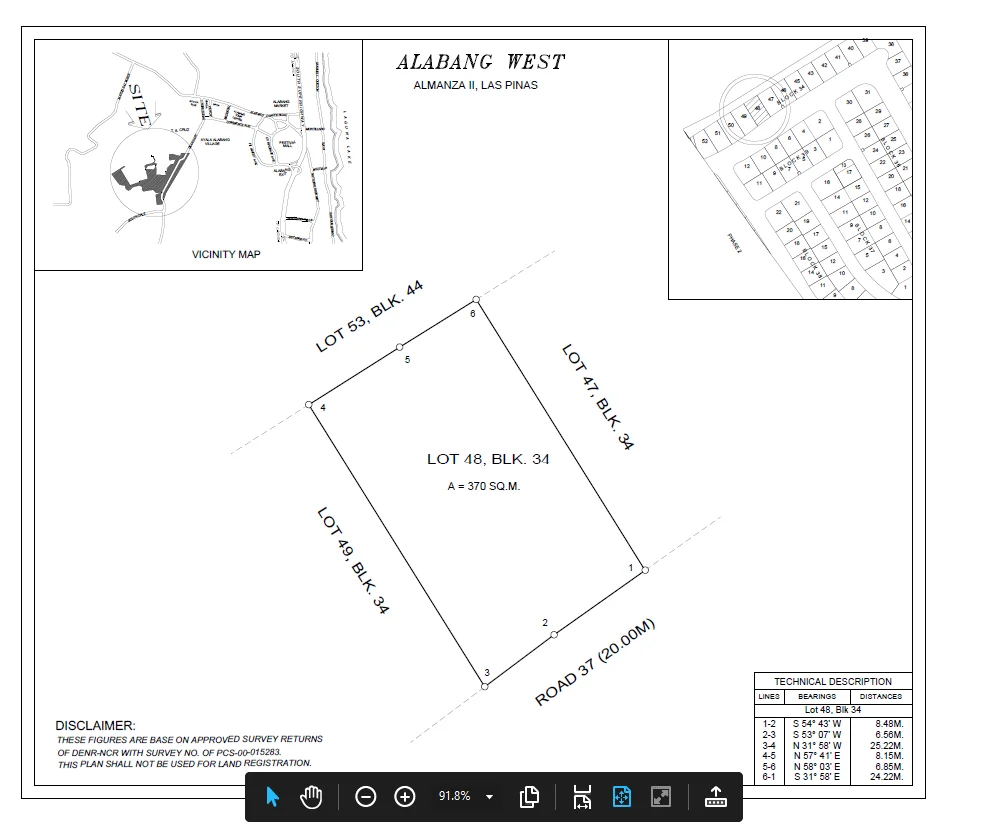 Lot for Sale in Alabang West