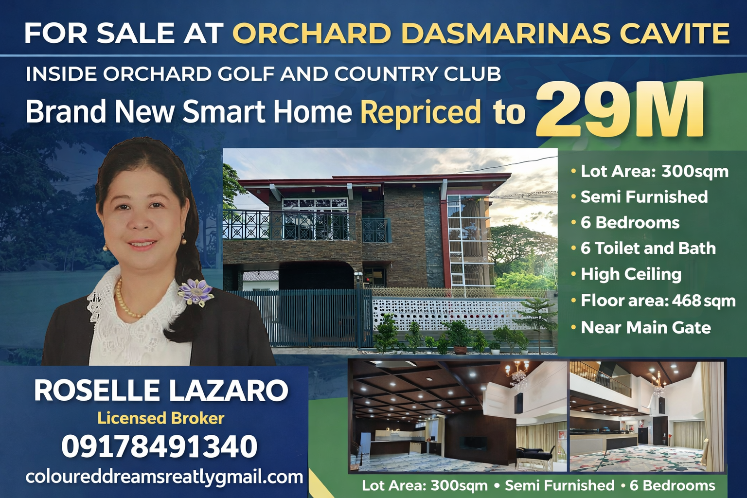Luxury 6 Bedroom House & Lot For Sale | Orchard Golf and Country Club Dasmarinas Cavite
